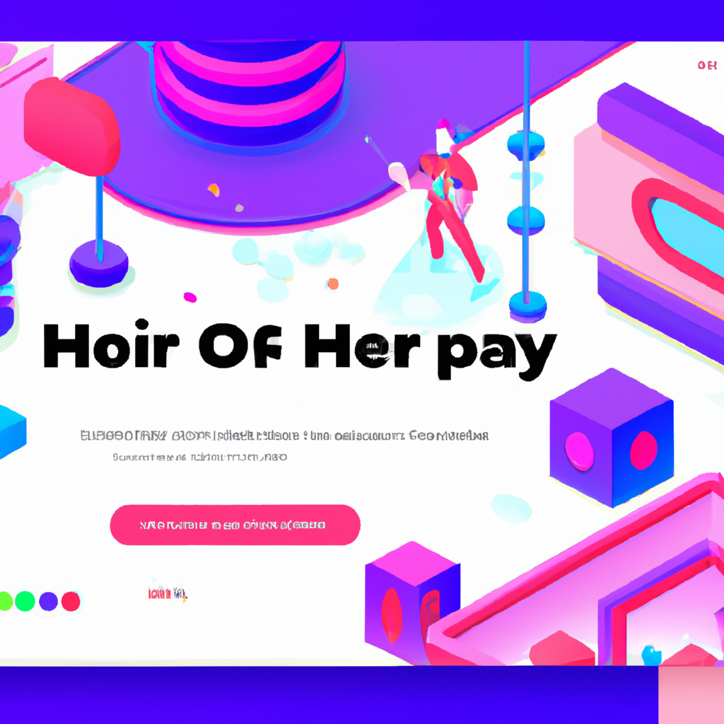 ArcadeArc hero art: colorful isometric playground